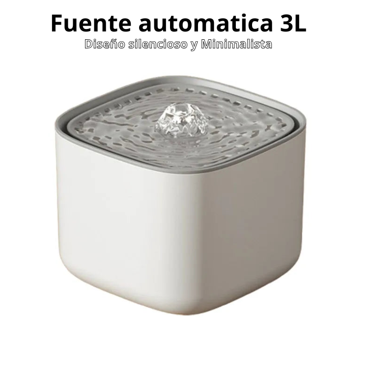 🐾 Fuente de Agua Automática 3L para Mascotas – Hidratación sin esfuerzo, todo el día